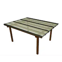 Kit Policarbonato Cristal 4mm 3,00m x 4,00m - Perfis Naturais
