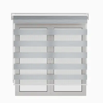Persiana Double Vision Cinza - 1,40m x 1,40m