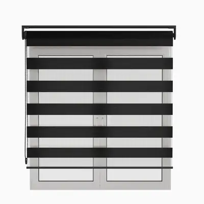 Persiana Double Vision Preto - 2,20m x 2,20m