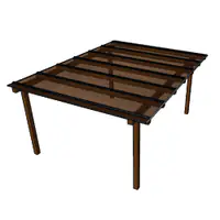 Kit Policarbonato Bronze 6mm 4,00m x 1,00m - Perfis Naturais