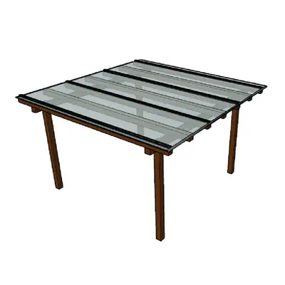 Foto: kit Policarbonato Cristal 4mm 3,00m x 2,00m - Perfis Naturais