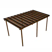 kit Policarbonato Bronze 4mm 5,00m x 2,00m - Perfis Naturais