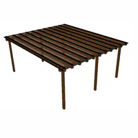 Kit Policarbonato Bronze 4mm 5,00m x 6,00m - Perfis Naturais