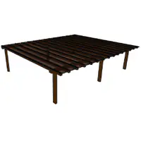 Kit Policarbonato Bronze 4mm 7,00m x 6,00m - Perfis Naturais