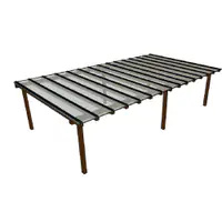 Kit Policarbonato Cristal 4mm 7,00m x 4,00m - Perfis Naturais