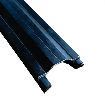 Foto: Perfil Trapezio Preto - 2,00m + 4m de gaxeta epdm