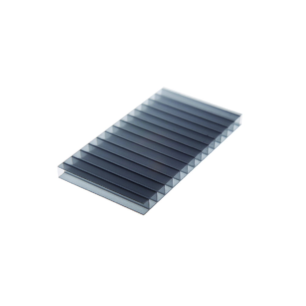 Foto: Chapa de Policarbonato Alveolar Cinza Refletivo 10mm - 2,10m x 2,20m - Polygal