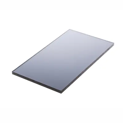 Chapa de Policarbonato Compacto Cinza Refletivo 3mm - 2,05m x 6,00m  - Importado