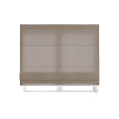 Persiana Romana Translucida Marrom - 1,20m x 1,20m