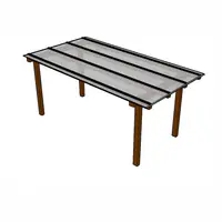 Kit Policarbonato Branco Refletivo 6mm 2,00m x 6,00m - Perfis Naturais