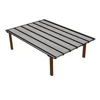 Kit Policarbonato Branco 6mm 4,00m x 6,00m - Perfis Naturais