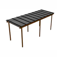 Kit Policarbonato Cinza Refletivo 6mm 6,00m x 2,00m - Perfis Naturais