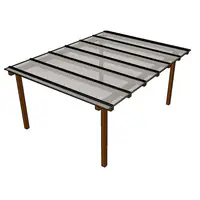 kit Policarbonato Branco 6mm 4,00m x 3,00m - Perfis Naturais