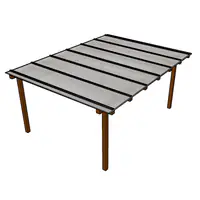 kit Policarbonato Branco Refletivo 6mm 4,00m x 3,00m - Perfis Naturais