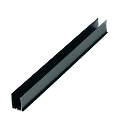 Foto: Perfil U 6mm Preto - 2,00m