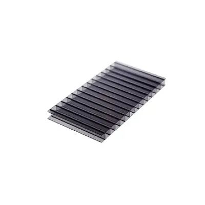 Chapa de Policarbonato Alveolar Fume 4mm - 2,10m x 4,00m - SABIC