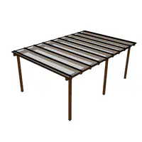 Kit Policarbonato Branco 6mm 6,00m x 4,00m - Perfis Naturais