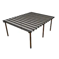 Kit Policarbonato Branco 4mm 6,00m x 4,00m - Perfis Naturais