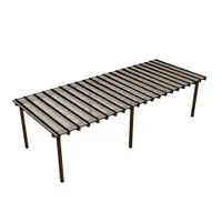 Kit Policarbonato Branco 4mm 10,00m x 4,00m - Perfis Naturais