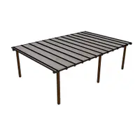 Kit Policarbonato Branco 6mm 8,00m x 2,00m - Perfis Naturais
