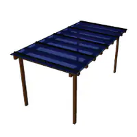 Kit Policarbonato Azul 4mm 4,00m x 1,00m - Perfis Naturais