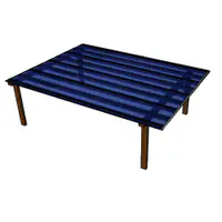 Kit Policarbonato Azul 4mm 5,00m x 6,00m - Perfis Naturais