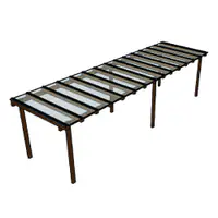 Kit Policarbonato Branco 4mm 7,00m x 2,00m - Perfis Naturais