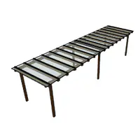 Kit Policarbonato Branco 4mm 8,00m x 2,00m - Perfis Naturais
