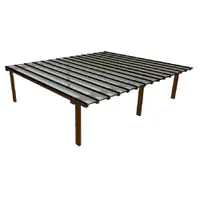 Kit Policarbonato Branco 4mm 7,00m x 6,00m - Perfis Naturais