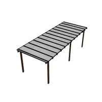 Kit Policarbonato Branco 6mm 8,00m x 3,00m - Perfis Naturais