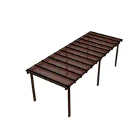 Kit Policarbonato Bronze 6mm 8,00m x 6,00m - Perfis Naturais