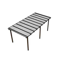 Kit Policarbonato Branco 6mm 6,00m x 3,00m - Perfis Naturais