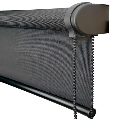 Persiana Rolo Screen 3% Preto - 1,00m x 2,90m