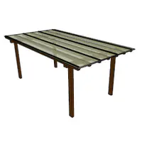 kit Policarbonato Cristal 4mm 3,00m x 6,00m - Perfis Bronze