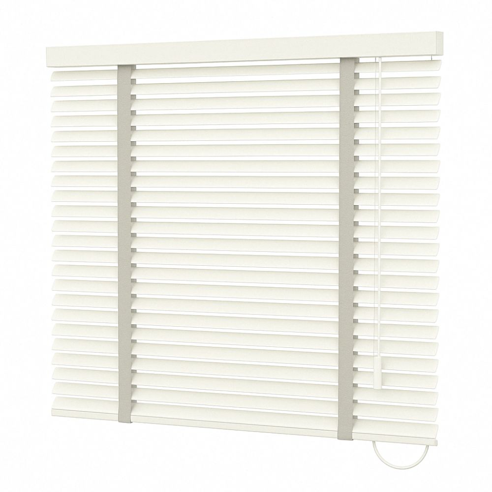 Foto: Persiana Horizontal Alumínio 50mm Branca Fita Cinza - sob medida