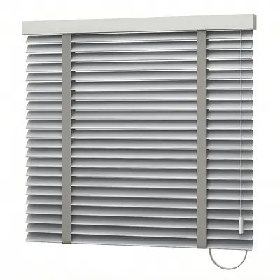 Foto: Persiana Horizontal 50mm Alumínio Prata Com Fita - sob medida