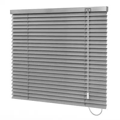 Persiana Horizontal Alumínio 25mm Prata - 1,30m x 1,23m
