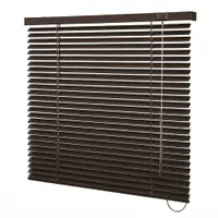 Persiana Horizontal Alumínio 25mm Marrom - 1,54m x 2,64m