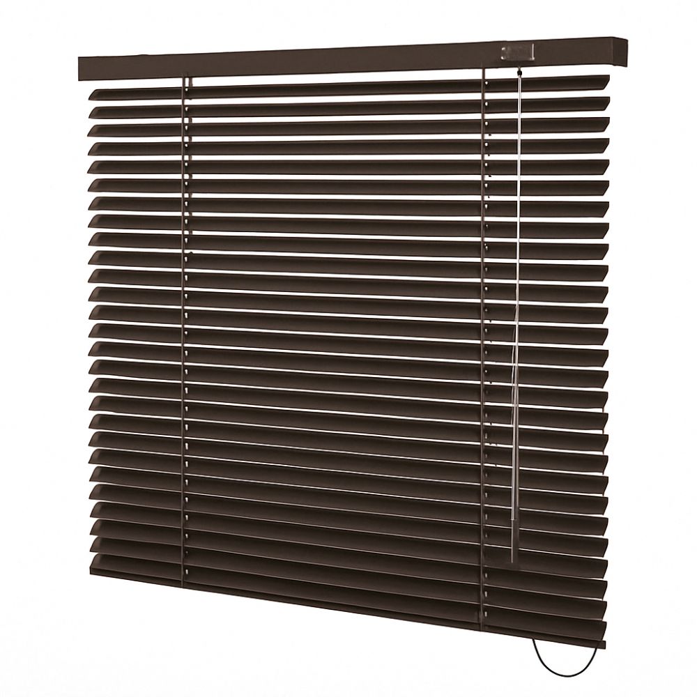 Persiana Horizontal Alumínio 25mm Marrom - 2,08m x 1,77m
