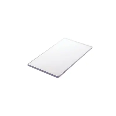 Chapa de Policarbonato Compacto Cristal 6mm - 2,05m x 3,00m - c/ UV 2 Lados - Lexan