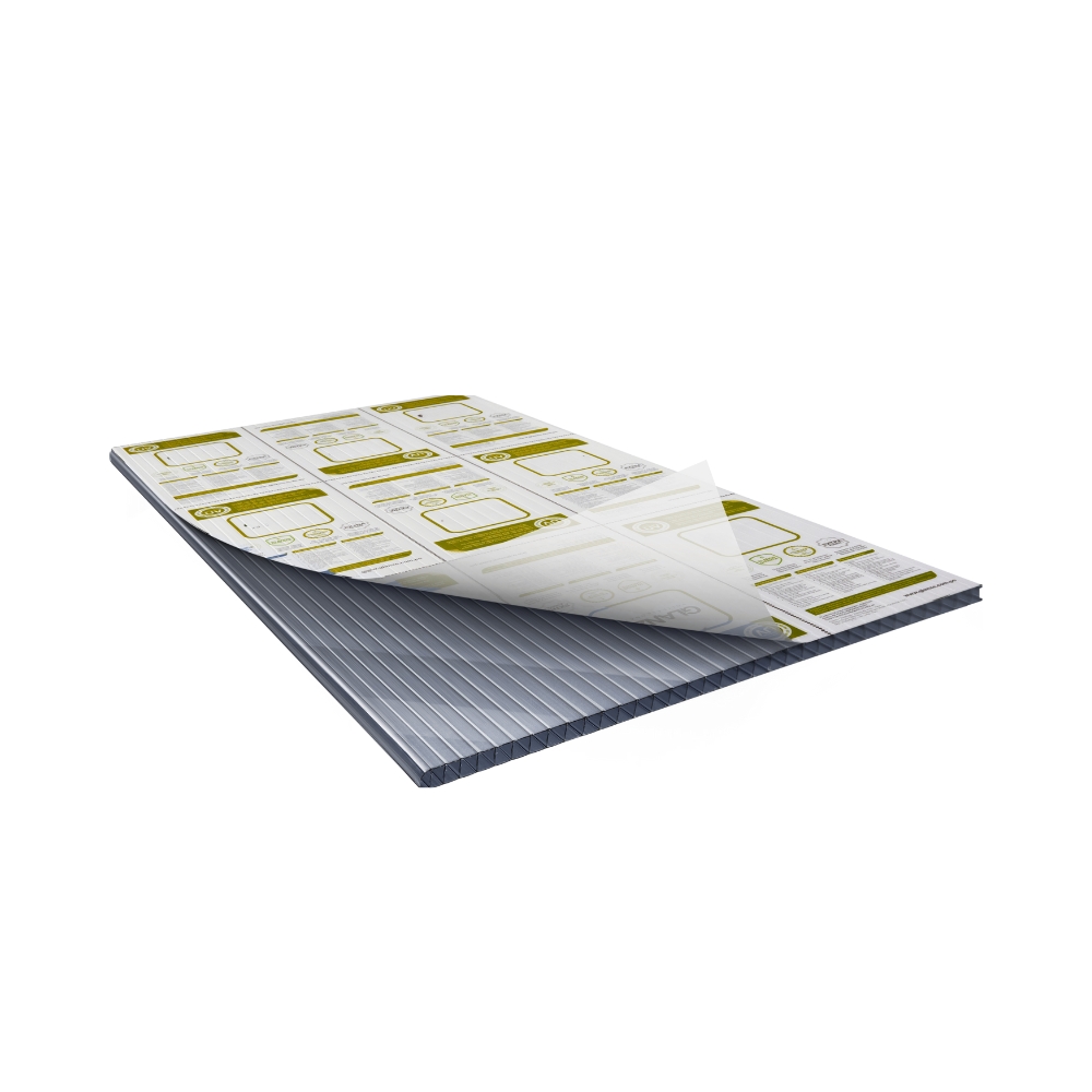 Foto: Chapa de Policarbonato Alveolar Cinza Refletivo 6mm - 2,10m x 3,00m - Smart