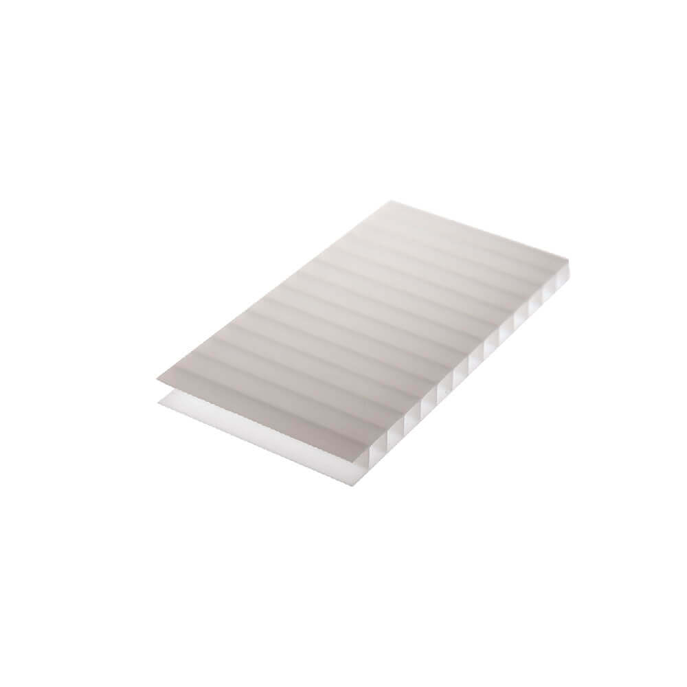 Chapa de Policarbonato Alveolar Branco 4mm - 2,10m x 6,00m - Polygal