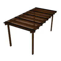 Kit Policarbonato Bronze 4mm 4,00m x 1,50m - Perfis Pretos