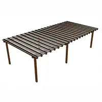 Kit Policarbonato Cristal 10mm 4,00m x 6,00m - Perfis Naturais