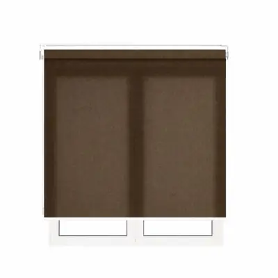Foto: Persiana Rolo Tela Solar 3% Marrom Café 2,33m x 2,25m c/ acabamento preto