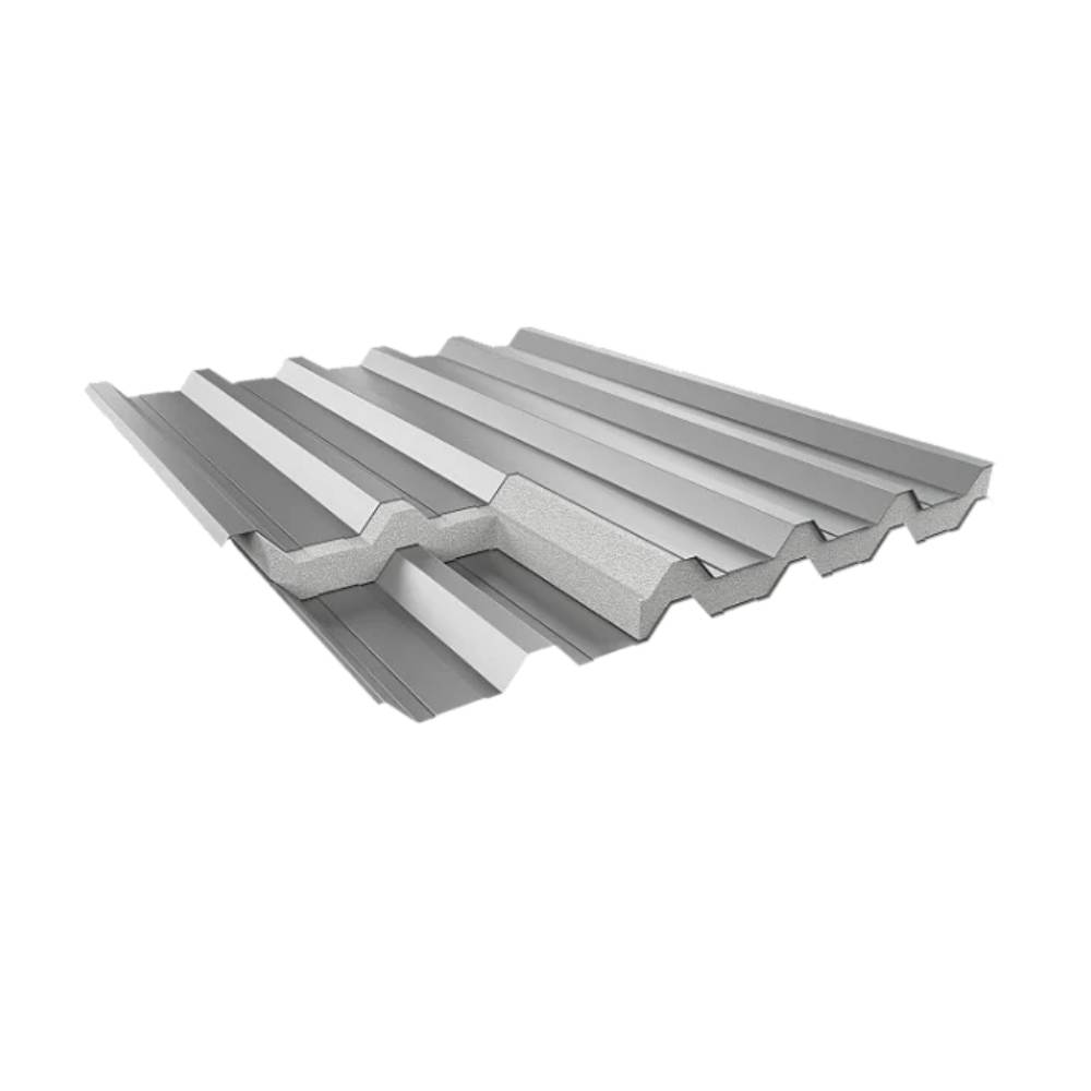 Foto: Telha Trapezio Sanduiche 0,43mm - Natural 2 Lados