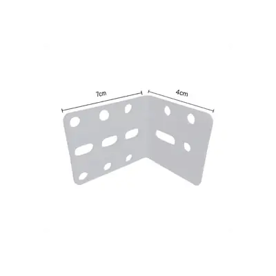Foto: suporte L branco - 4x7 p/ instalação teto persiana