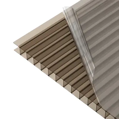 Chapa de Policarbonato Alveolar Bronze 6mm - 1,05m x 3,00m - Sabic