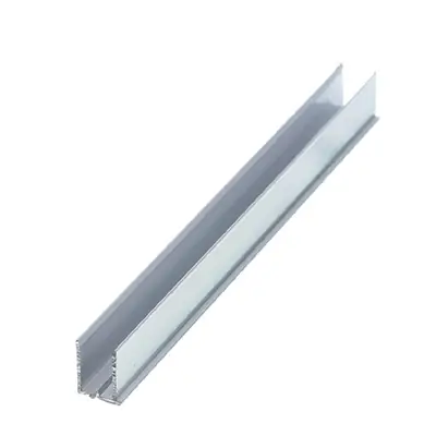 Perfil U 4mm Branco - 1,00m