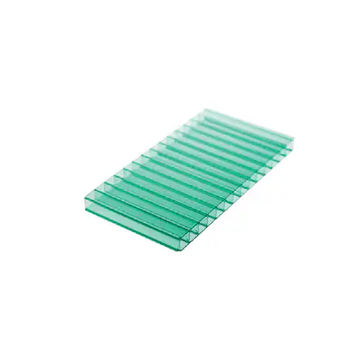 Chapa de Policarbonato Alveolar Verde 6mm - 2,10m x 6,00m - Polygal